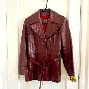 Vintage designer leather jacket